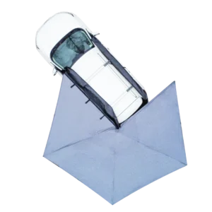 Naturnest Wall Room attached to 270 Car Awning Plus on SUV