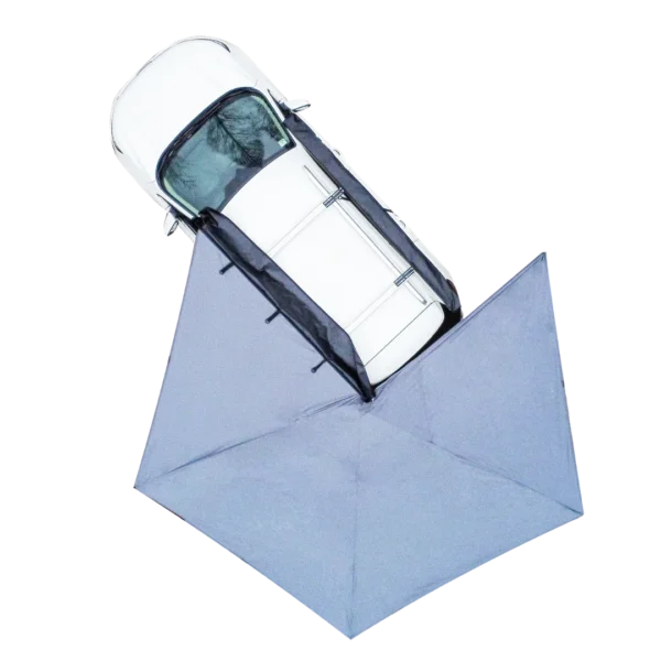 Naturnest 270 Car Awning providing shade beside a vehicle