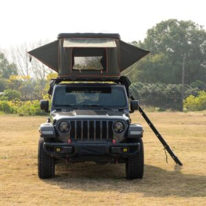 Naturnest Orion Mini Hard Shell Rooftop Tent mounted on SUV