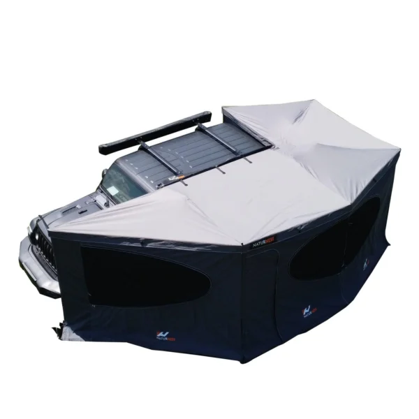 Naturnest 270 Car Awning providing shade beside a vehicle