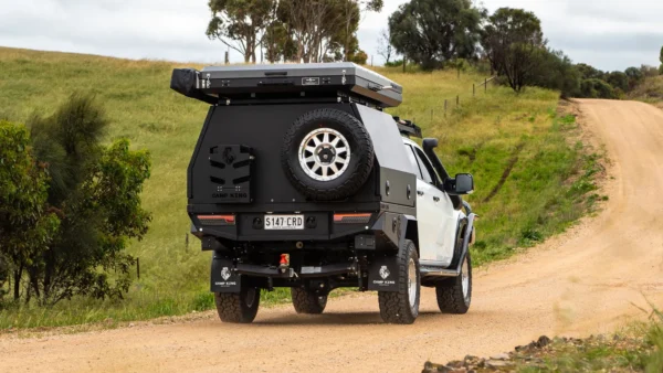 Camp King Industries Aluminium Ute Canopy mounted on a vehicle