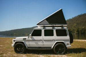James Baroud Nova L Rooftop Tent mounted on vehicle