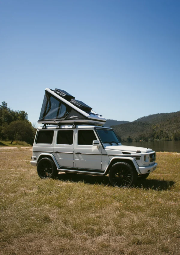 James Baroud Nova L Rooftop Tent mounted on vehicle