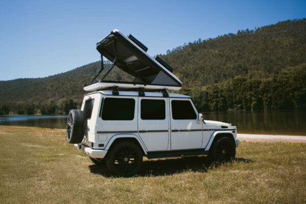 James Baroud Nova L Rooftop Tent mounted on vehicle