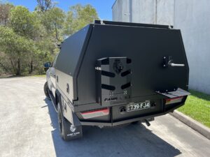 Camp King Industries Aluminium Ute Canopy mounted on a vehicle