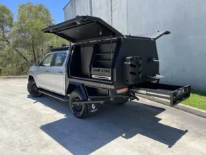 Camp King Industries Aluminium Ute Canopy mounted on a vehicle