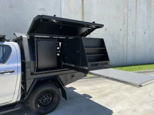 Camp King Industries Aluminium Ute Canopy mounted on a vehicle
