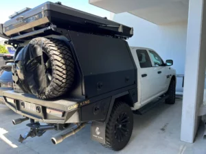 Camp King Industries Aluminium Ute Canopy mounted on a vehicle