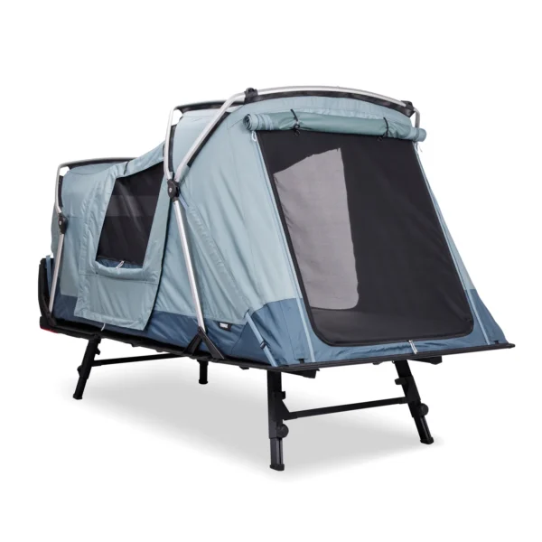 Thule Outset Towbar-Mounted Car Tent attached to vehicle