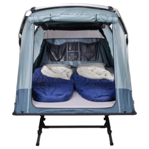 Thule Outset Towbar-Mounted Car Tent attached to vehicle