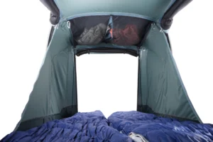 Thule Outset Towbar-Mounted Car Tent attached to vehicle