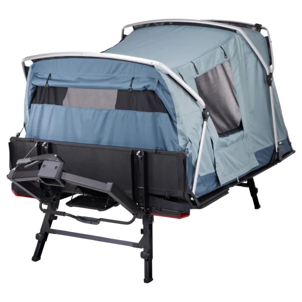 Thule Outset Towbar-Mounted Car Tent attached to vehicle