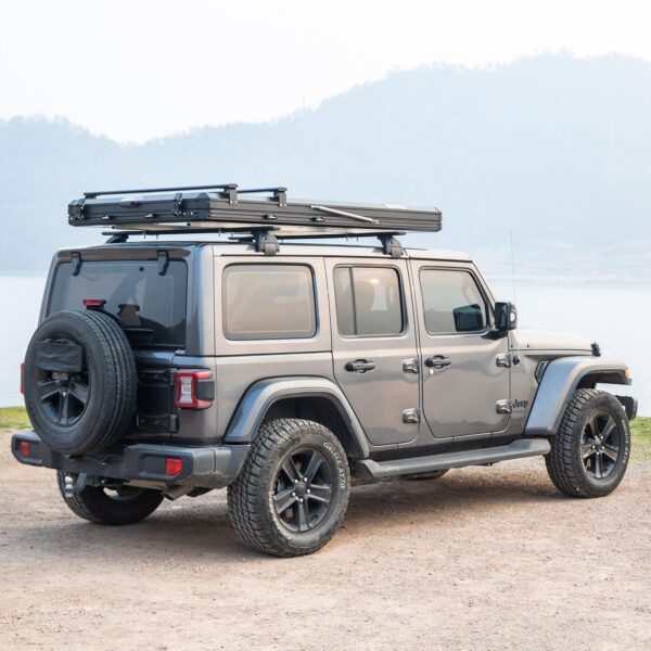 Naturnest Polaris 1 Triangle Rooftop Tent mounted on SUV