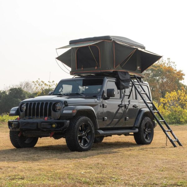 Naturnest Orion 1 Hard Shell Rooftop Tent mounted on SUV