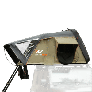 Naturnest Sirius 1 Clamshell Rooftop Tent mounted on SUV