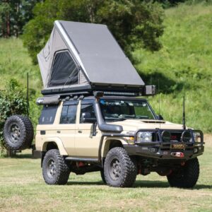 Naturnest Sirius 3 Clamshell Rooftop Tent mounted on SUV