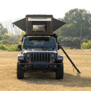 Naturnest Orion 1 Hard Shell Rooftop Tent mounted on SUV