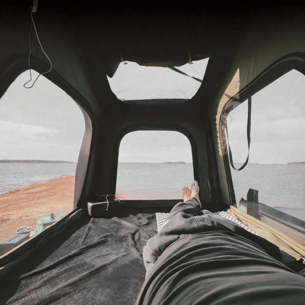 Naturnest Polaris 2 Triangle Rooftop Tent mounted on SUV