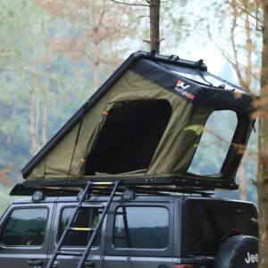 Naturnest Polaris 2 Triangle Rooftop Tent mounted on SUV
